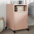 Trendy nachtkastje met stabiel frame van koudgewalst staal - Roze / 1 - Nachtkastjes