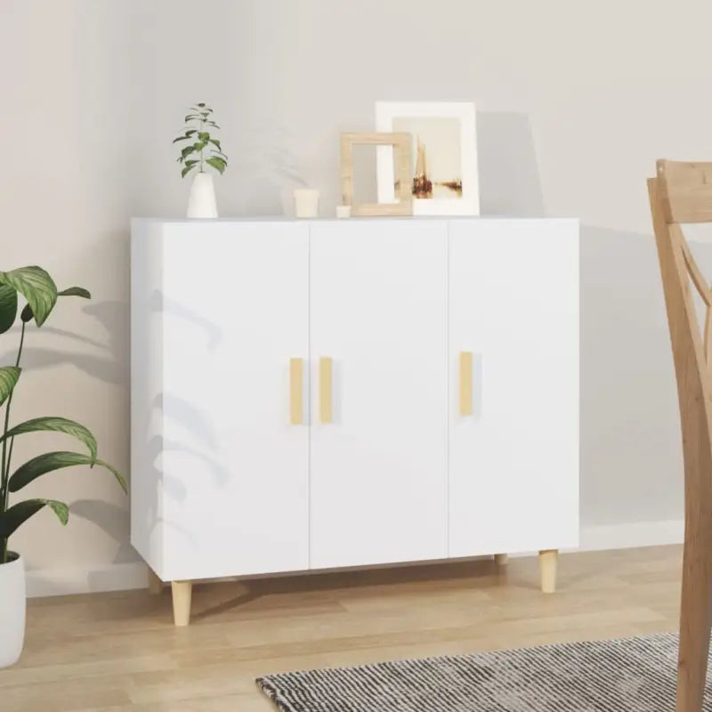 Trendy ontwerp grijs sonoma dressoir gemakkelijk schoon en stevig - Wit / 1 - Dressoirs & buffetkasten