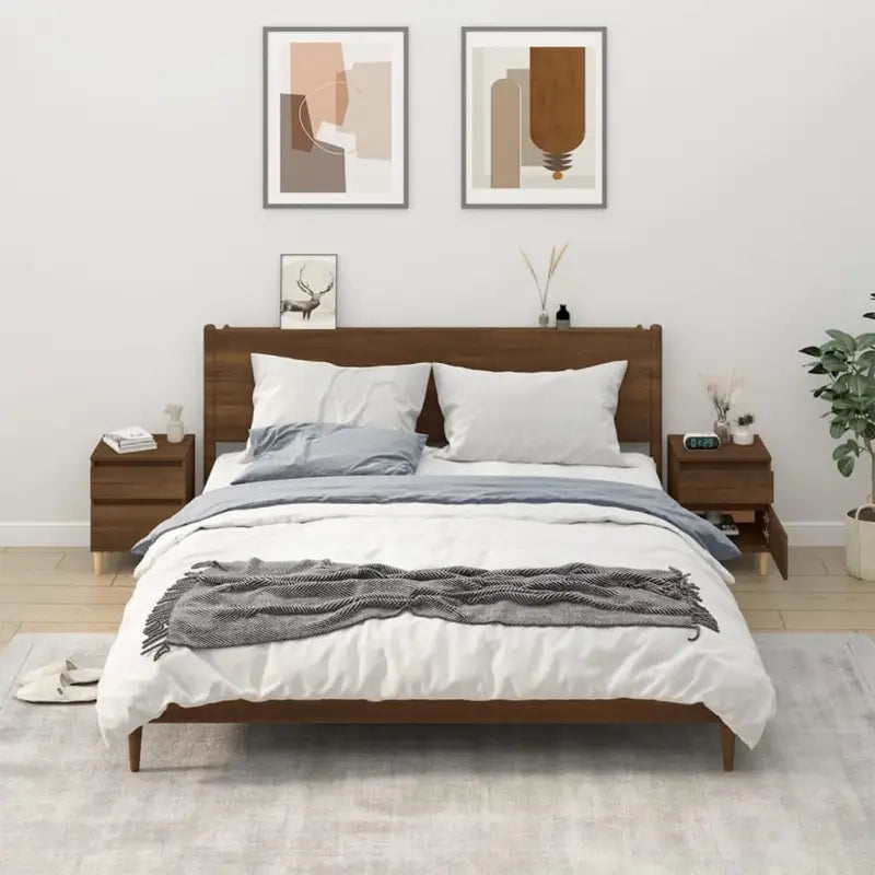 Trendy Opbergkasten met stabiel blad en elegant ontwerp - bruin eikenkleur / 2 - Opbergkasten & lockerkasten