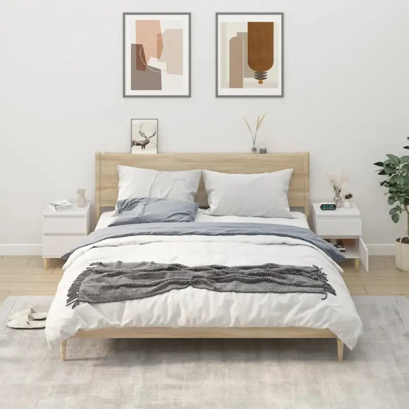 Trendy Opbergkasten met stabiel blad en elegant ontwerp - Wit / 2 - Opbergkasten & lockerkasten