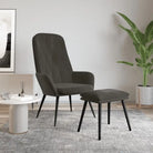 Trendy relaxstoel voor werk en ontspanning - Donkergrijs / 1 / Met voetensteun - Fauteuils & Relaxfauteuils