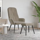 Trendy relaxstoel voor werk en ontspanning - Lichtgrijs / 1 / Met voetensteun - Fauteuils & Relaxfauteuils