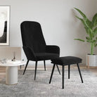 Trendy relaxstoel voor werk en ontspanning - Zwart / 1 / Met voetensteun - Fauteuils & Relaxfauteuils