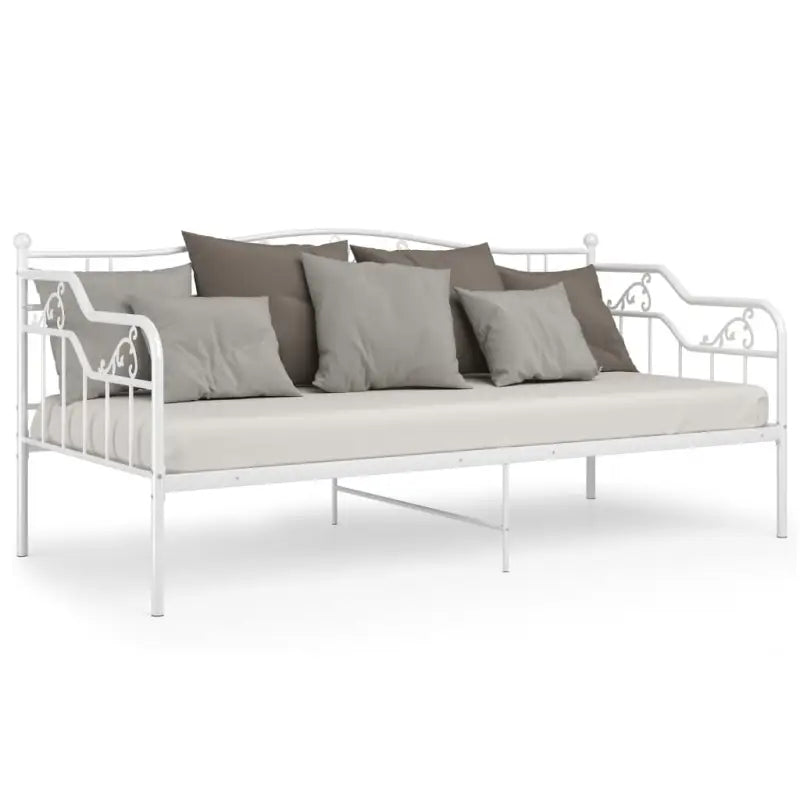 Trendy slaapbank voor extra zitruimte en gastenbed - Wit - Bedden & bedframes
