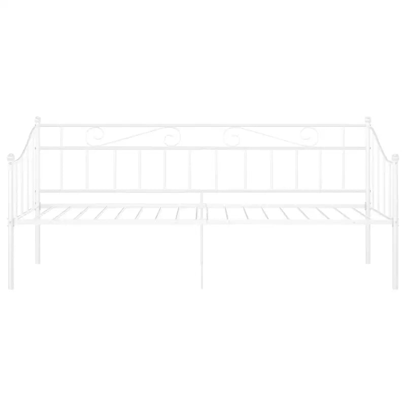 Trendy slaapbank voor overdag zit en ’s nachts bed - Wit - Bedden & bedframes