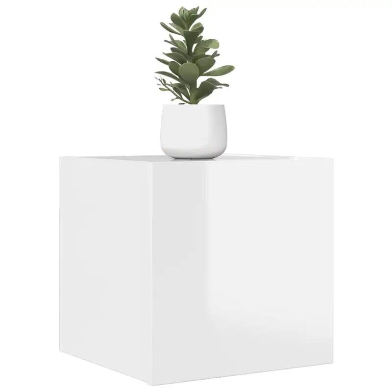 Trendy televisiemeubel met rechts openende deuren voor een stijlvolle inrichting - Hoogglans wit / 2 - Tv-meubels