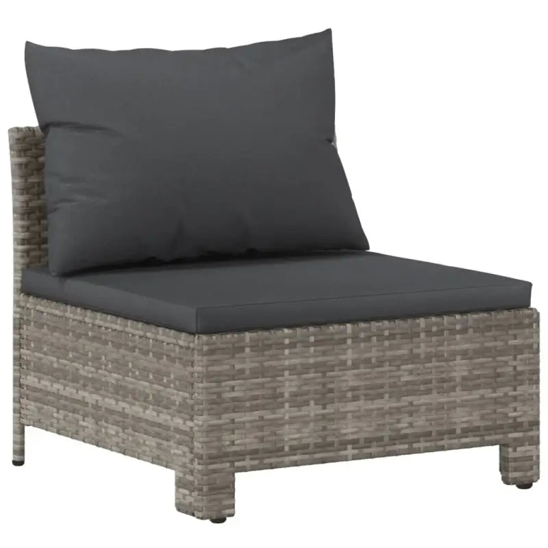 Trendy tuinset met poly rattan en armleuning links - Tuinsets
