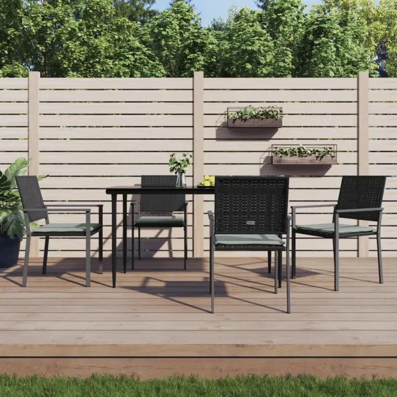 Trendy tuinstoelen van duurzaam poly rattan voor jouw tuin of terras - 4 / Ja - Tuinstoelen