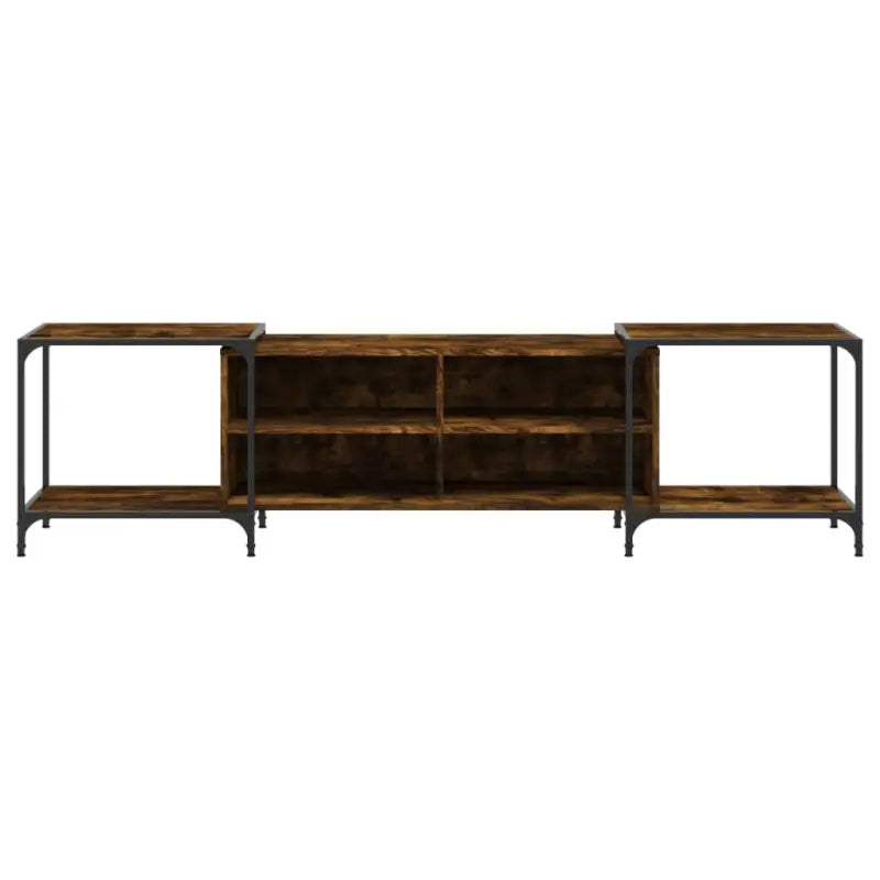 Trendy Tv-meubel met bewerkt hout en metalen frame - Tv-meubels