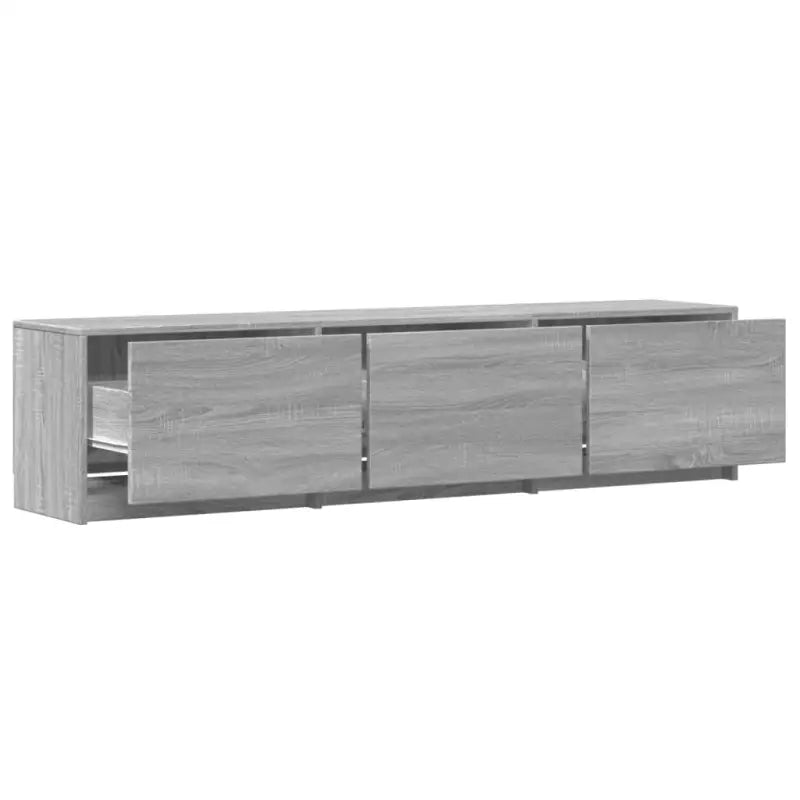Trendy TV-meubel met LED-verlichting in grijs Sonoma eiken stijl - Tv-meubels