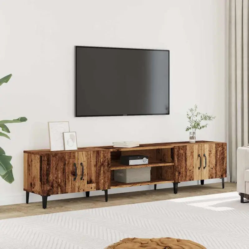 Trendy Tv Meubels van Bewekt Hout voor een Moderne Interieur - Oud hout / 1 - Tv-meubels