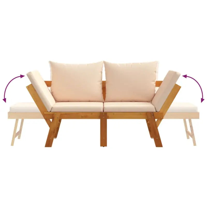 Tuinbank van massief acaciahout voor een comfortabele zitervaring - Tuinbanken