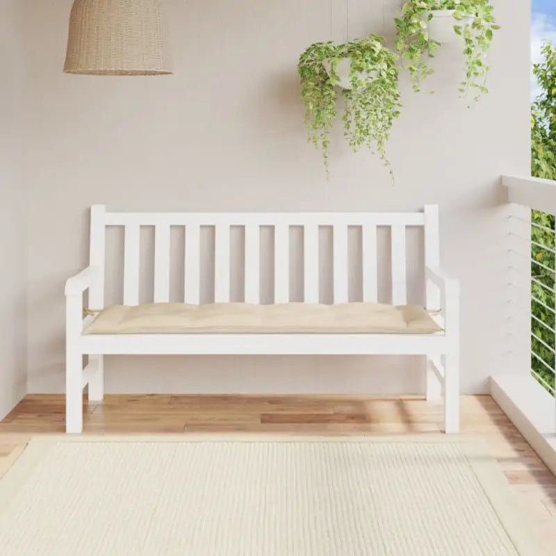 Tuinbankkussen van oxford stof voor een frisse uitstraling - Beige / 150 x 50 x 7 cm / 1 - Stoelkussens