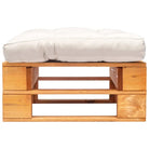 Tuinhoek van geïmpregneerd grenenhout voor rustiek zitplezier - Tuinpoefs