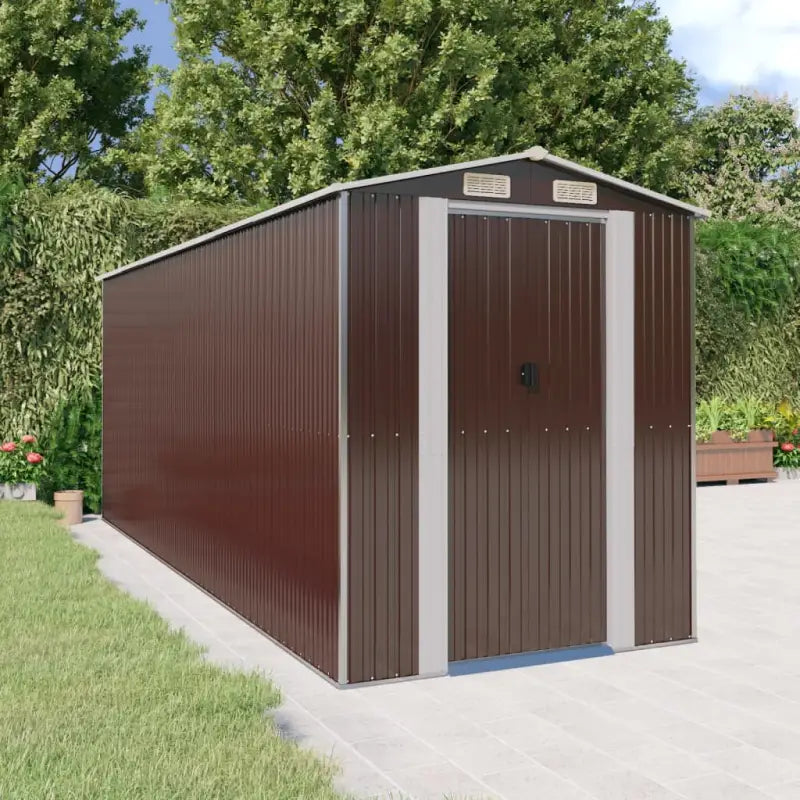 Tuinhuizen van gegalvaniseerd staal met praktische ventilatieopening - 192 x 523 x 223 cm / 1 - Tuinhuizen