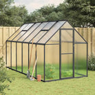 Tuinkas biedt stevige en weerbestendige bescherming voor planten - Antraciet / 334 x 169 x 195 cm / 1 - Tuinkassen