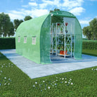 Tuinkassen met pe-mesh stof voor plantenbescherming en klimaatcontrole - 343 x 200 x 200 cm / 1 - Tuinkassen