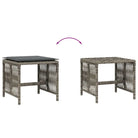 Tuinkrukken met poly rattan voor een comfortabele zitervaring - Tuinpoefs