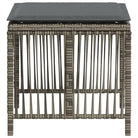 Tuinkrukken met poly rattan voor een comfortabele zitervaring - Tuinpoefs