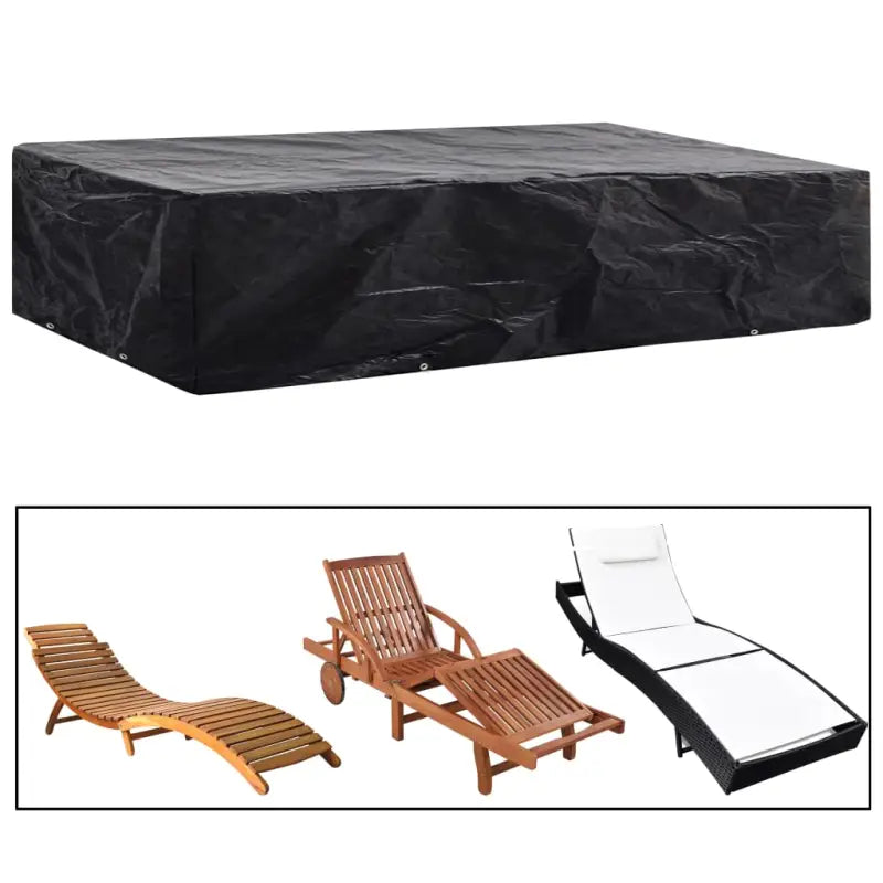 Tuinmeubelhoes voor 8-persoons rattan tuinsets met levering bevat - 218 x 77 x 55 cm / 1 - Tuinmeubelhoezen