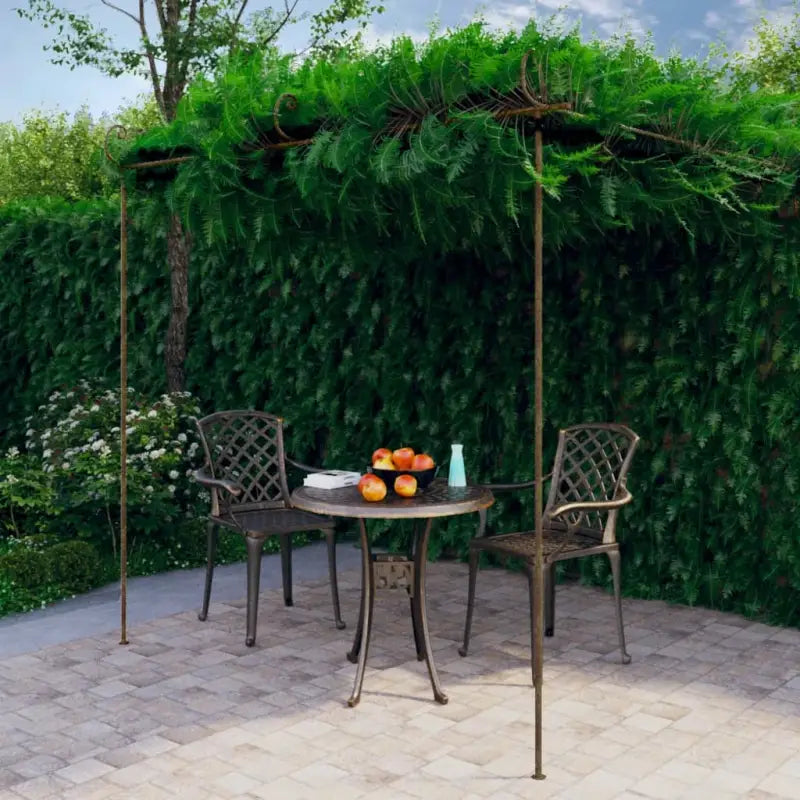 Tuinpergola van smeedijzer voor rozen en klimplanten - 3 x 3 x 2.5 m / 1 - Tuinbogen latwerk & pergola’s