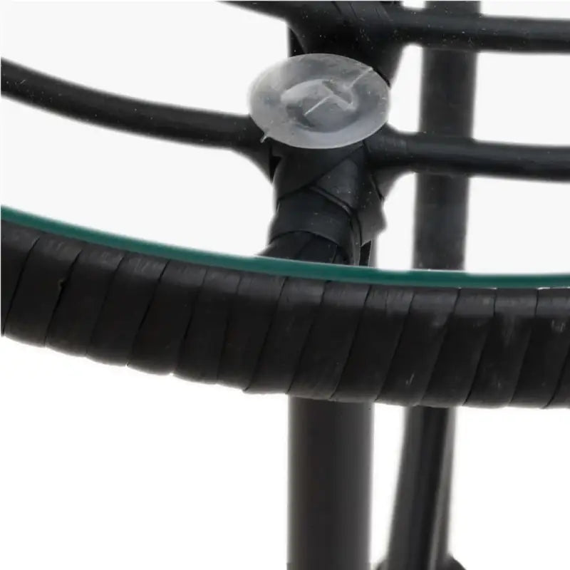 Tuinset in poly rattan met afmetingen en eenvoudig schoon te maken - Zwart - Tuinsets