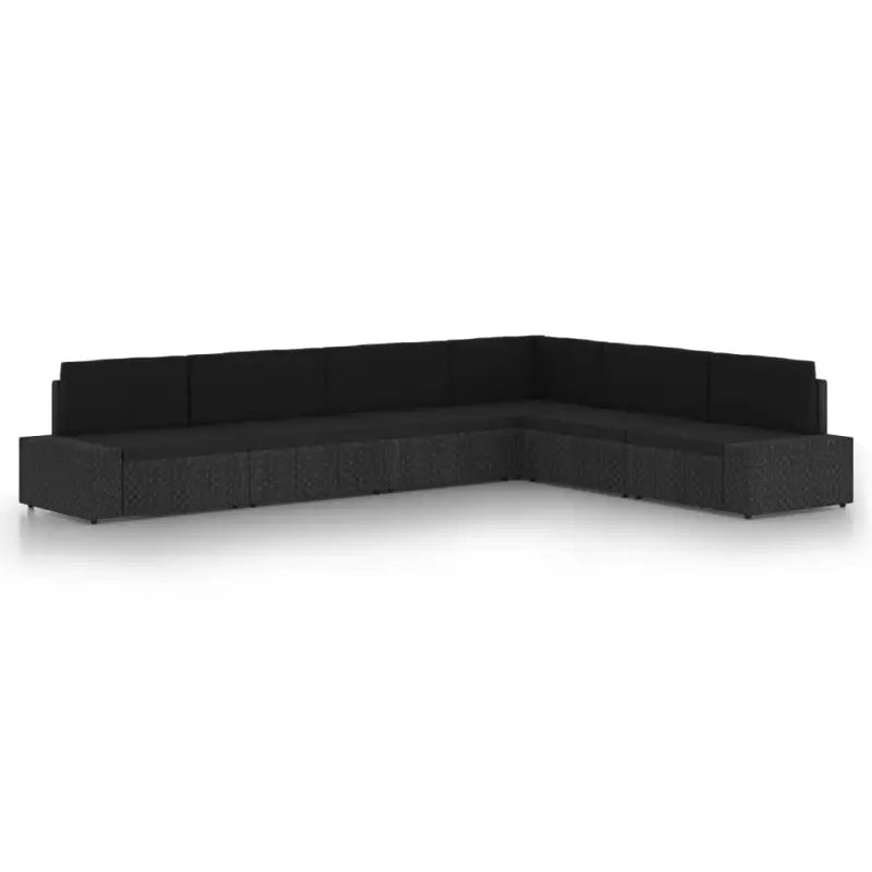 Tuinset met afmetingen hoekbank voor ontspanning en gezelligheid - 3x hoek + 3x midden - Tuinsets