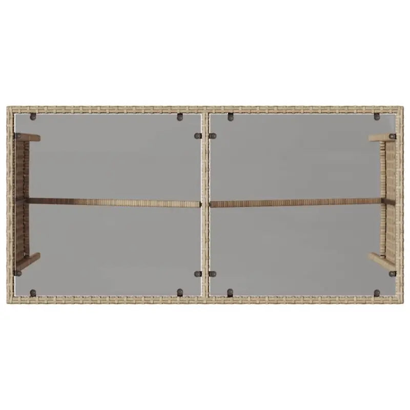 Tuinset met beige materiaal en gepoedercoat staal afmetingen - Tuinsets