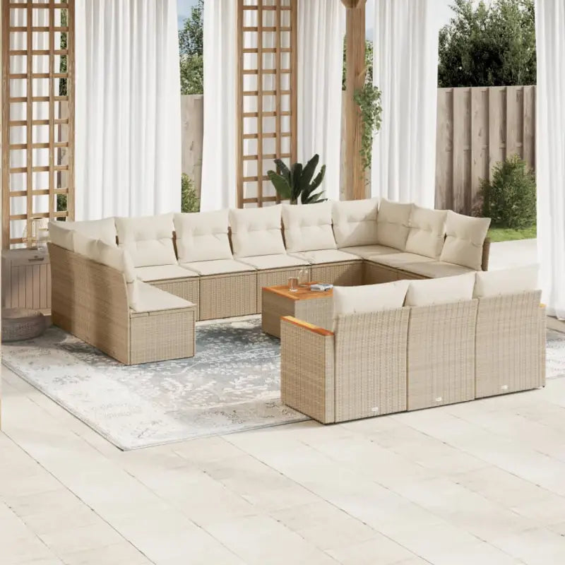 Tuinset met beige materiaal en gepoedercoat staal voor comfortabel buiten genieten - Tuinsets
