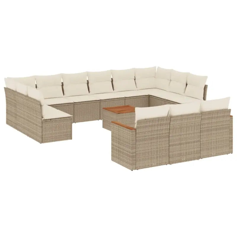 Tuinset met beige materiaal en gepoedercoat staal voor comfortabel buiten genieten - Tuinsets