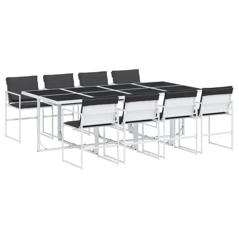 Tuinset met gehard glas en gepoedercoat staal voor buitenplezier - Tuinsets