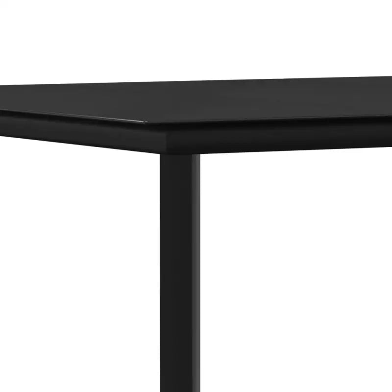 Tuinset met gehoard glas en zwart gepoedercoat staal voor zomerdagen - Tuinsets