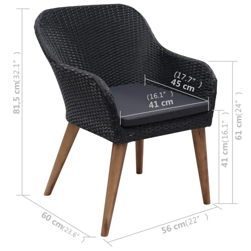 Tuinset met massief acaciahout voor een stijlvolle buitenruimte - Tuinsets