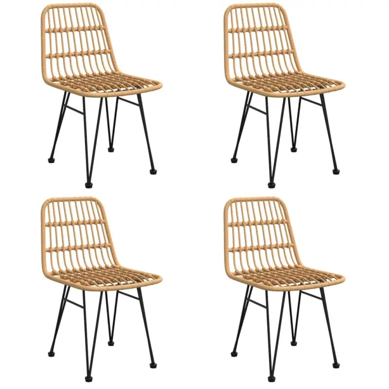 Tuinset met poly rattan en gehard glas voor eenvoudig schoonmaken - Tuinsets