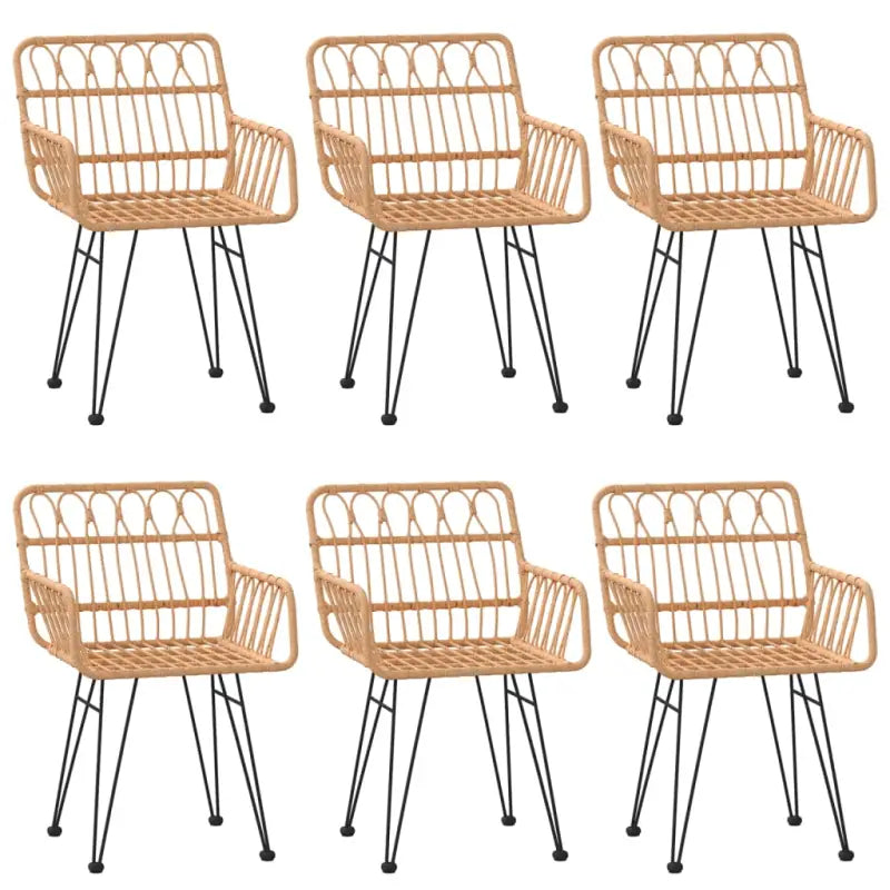 Tuinset met poly rattan en gehard glas voor eenvoudige schoonmaak - Tuinsets