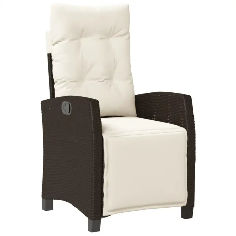 Tuinset met poly rattan en gemakkelijk schoon glazen tafel - Tuinsets