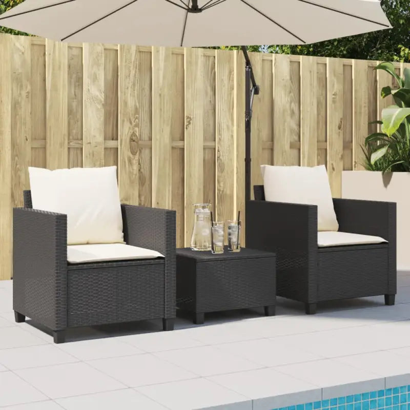 Tuinset met poly rattan en gepoedercoat staal voor buitenplezier - Tuinsets