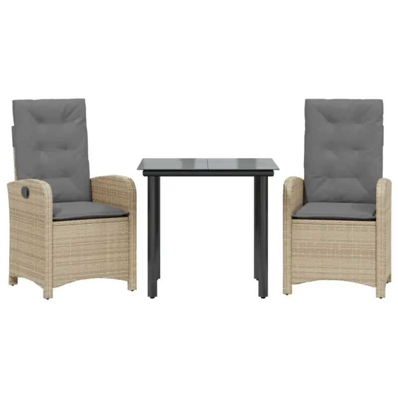 Tuinset met poly rattan voor gemakkelijke schoon en comfortabele zitervaring - Tuinsets