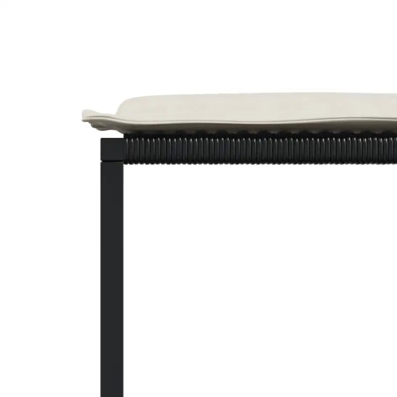 Tuinset met wasbare hoes en zwart gepoedercoat staal voor buiten gebruik - Tuinsets