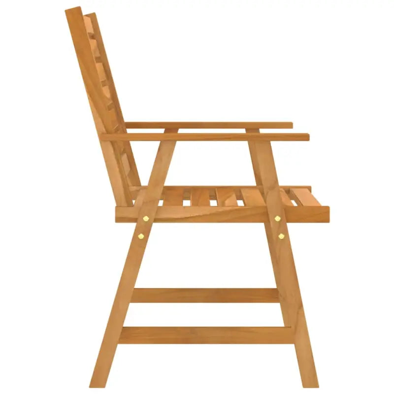 Tuinset van massief acaciahout met tafel en vier stoelen - Tuinsets