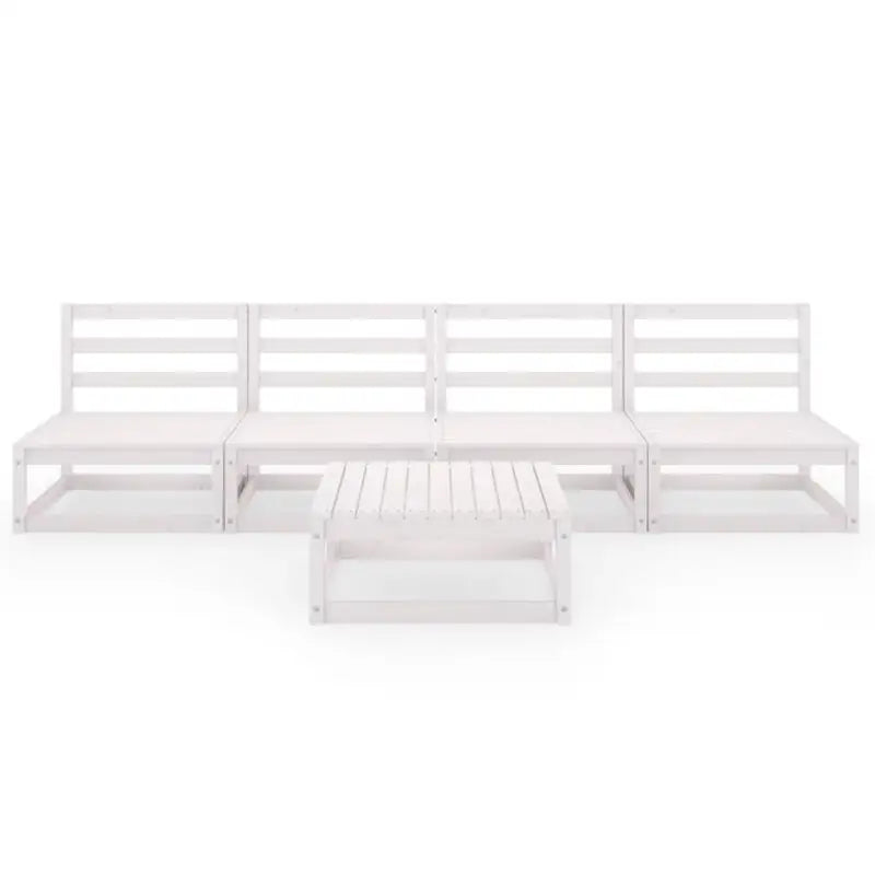 Tuinset van massief grenenhout voor ontspannen buitenplezier - Tuinsets