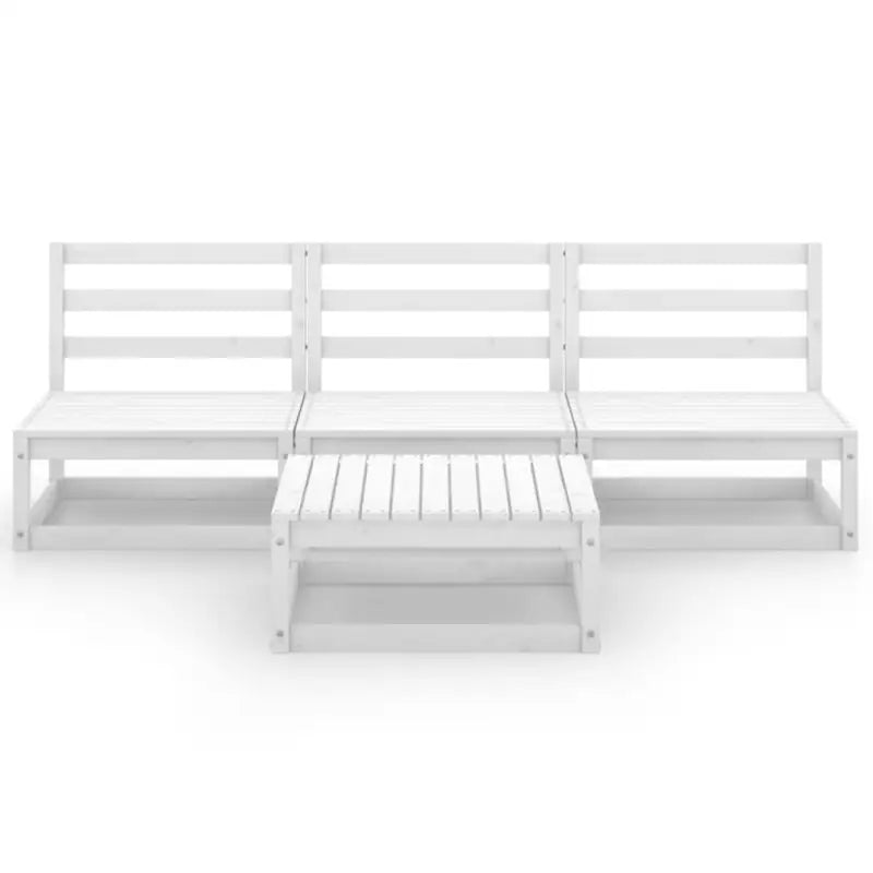 Tuinset van massief grenenhout voor ontspanning en gezelschap - Tuinsets