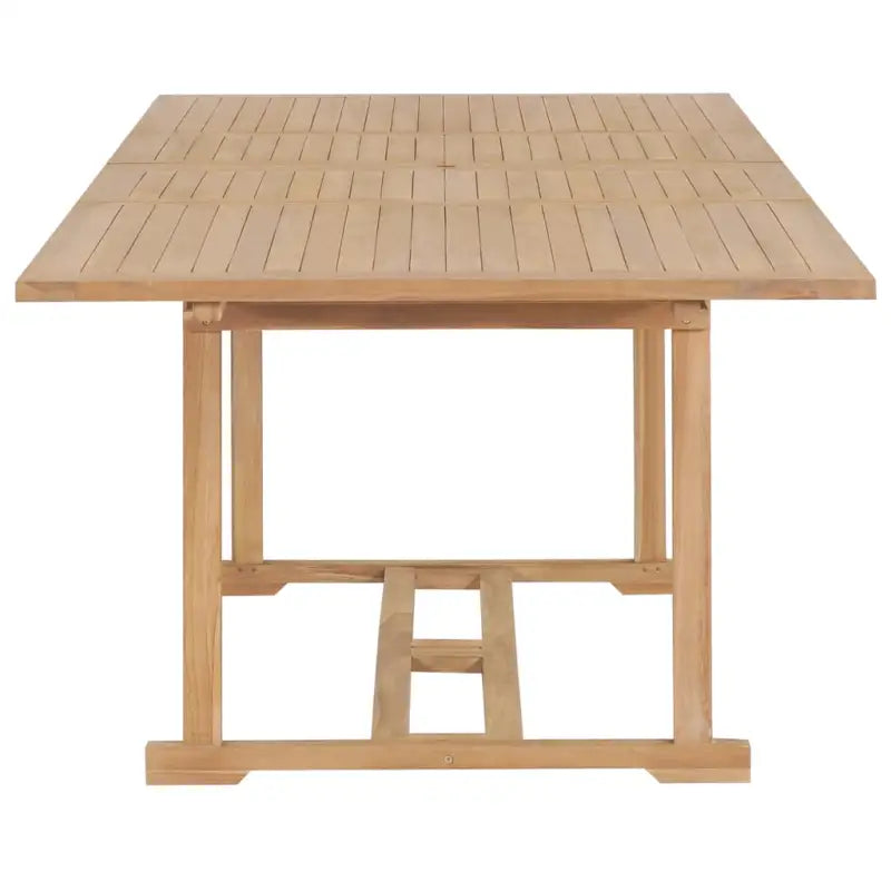 Tuinset van massief hout met verlengbare tafel en fijn geschuurd oppervlak - Met armleuning / Rechthoekig - Tuinsets