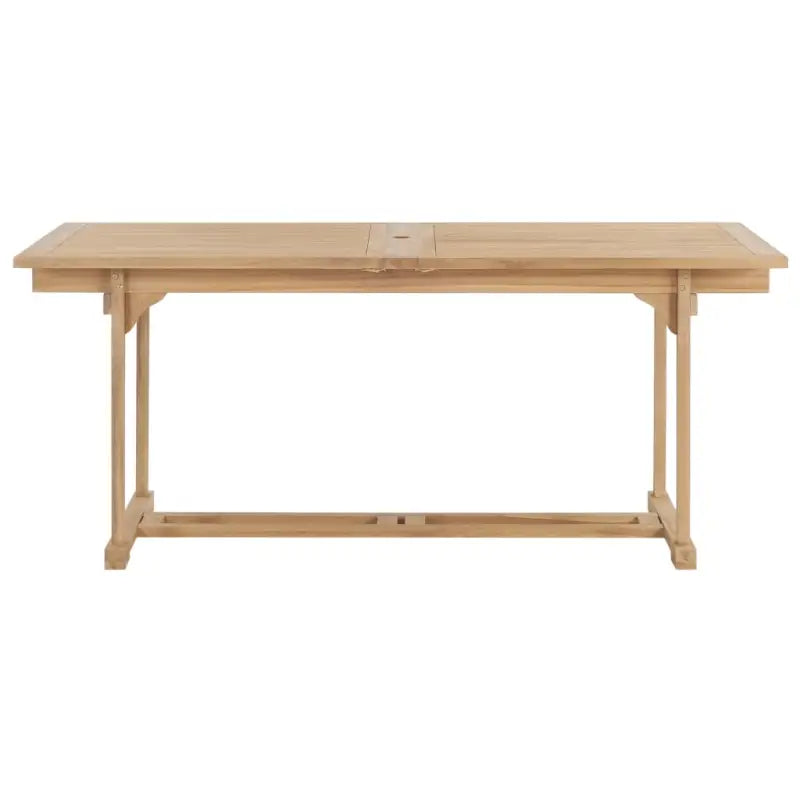 Tuinset van massief hout met verlengbare tafel en fijn geschuurd oppervlak - Met armleuning / Rechthoekig - Tuinsets