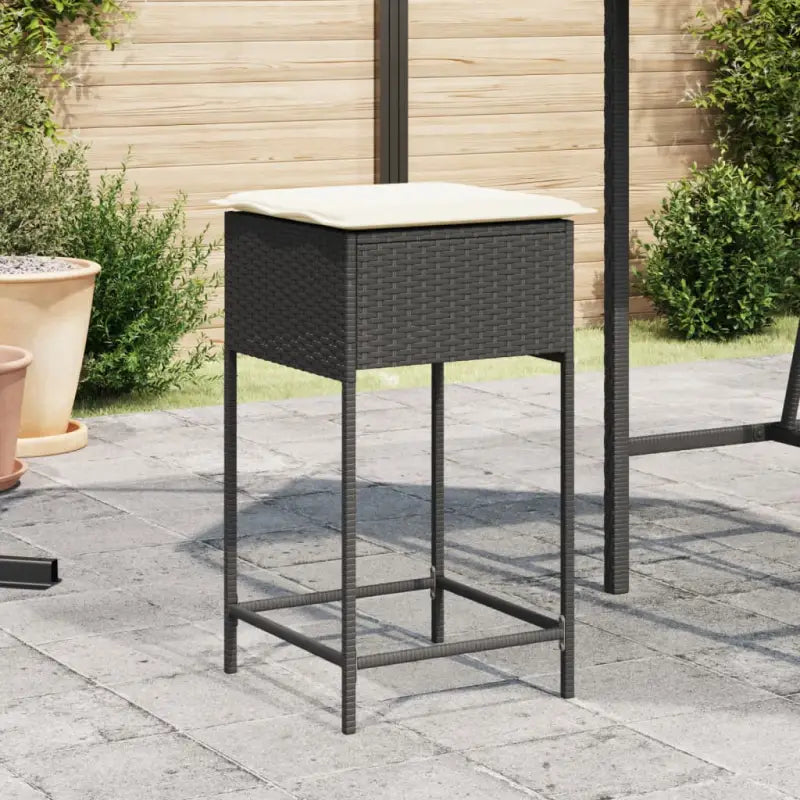 Tuinstoelen in poly rattan voor een comfortabele zitervaring - Zwart / 1 - Tuinstoelen
