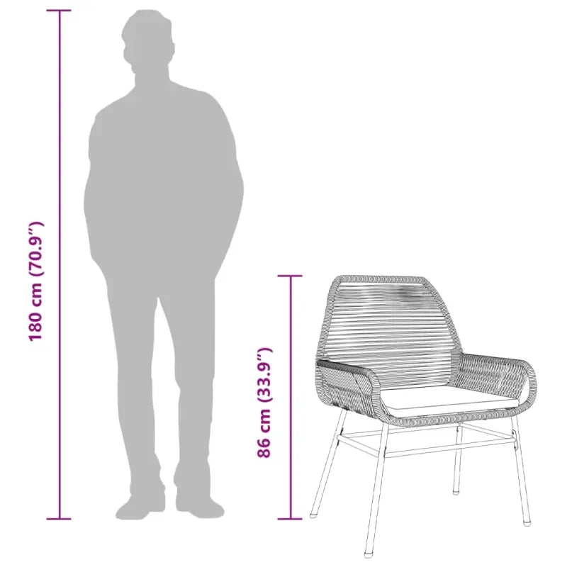 Tuinstoelen met poly rattan voor een comfortabele zitervaring - Tuinstoelen