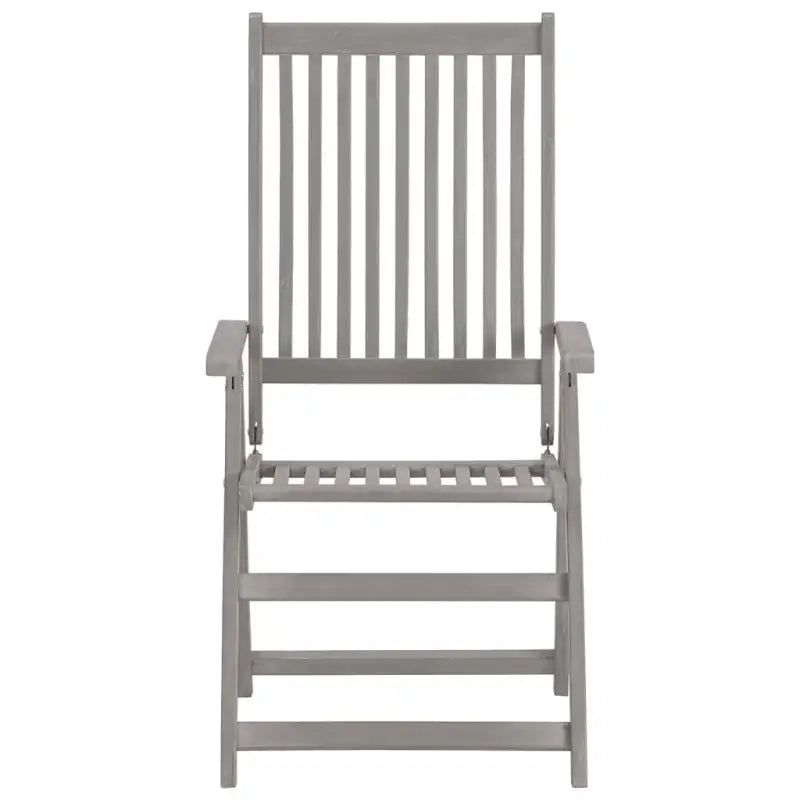 Tuinstoelen van massief acaciahout met greywash afwerking en kussens - Tuinstoelen