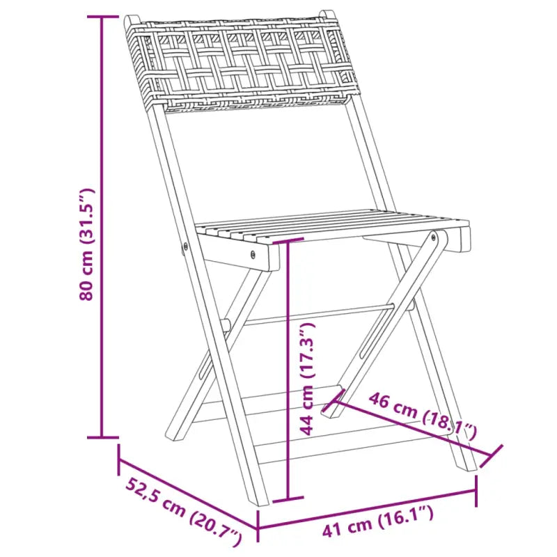 Tuinstoelen van massief acaciahout voor buiten genieten - Tuinstoelen