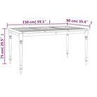Tuintafel van massief teakhout met een fijn geschuurd afwerking - Tuintafels