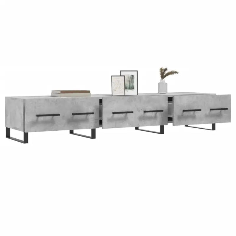 Tv-meubel met bewerkt hout en ijzeren poten voor een trendy uitstraling - Tv-meubels